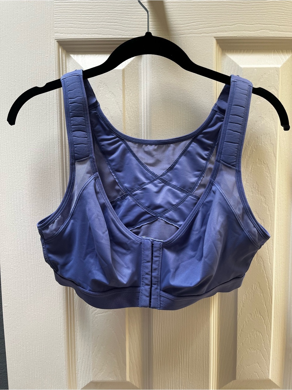 Periwinkle Crisscross Back Sports Bra